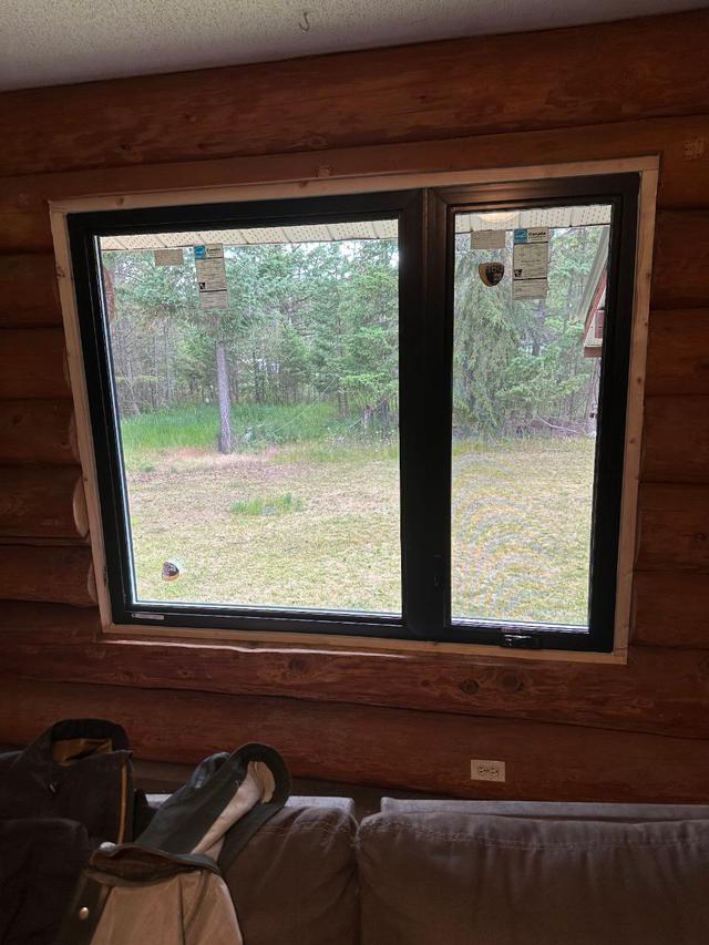 Newly installed replacement windows on a home